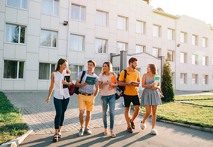students outside the college